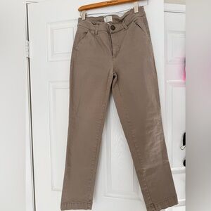 Caslon Taupe Buttoned Trousers